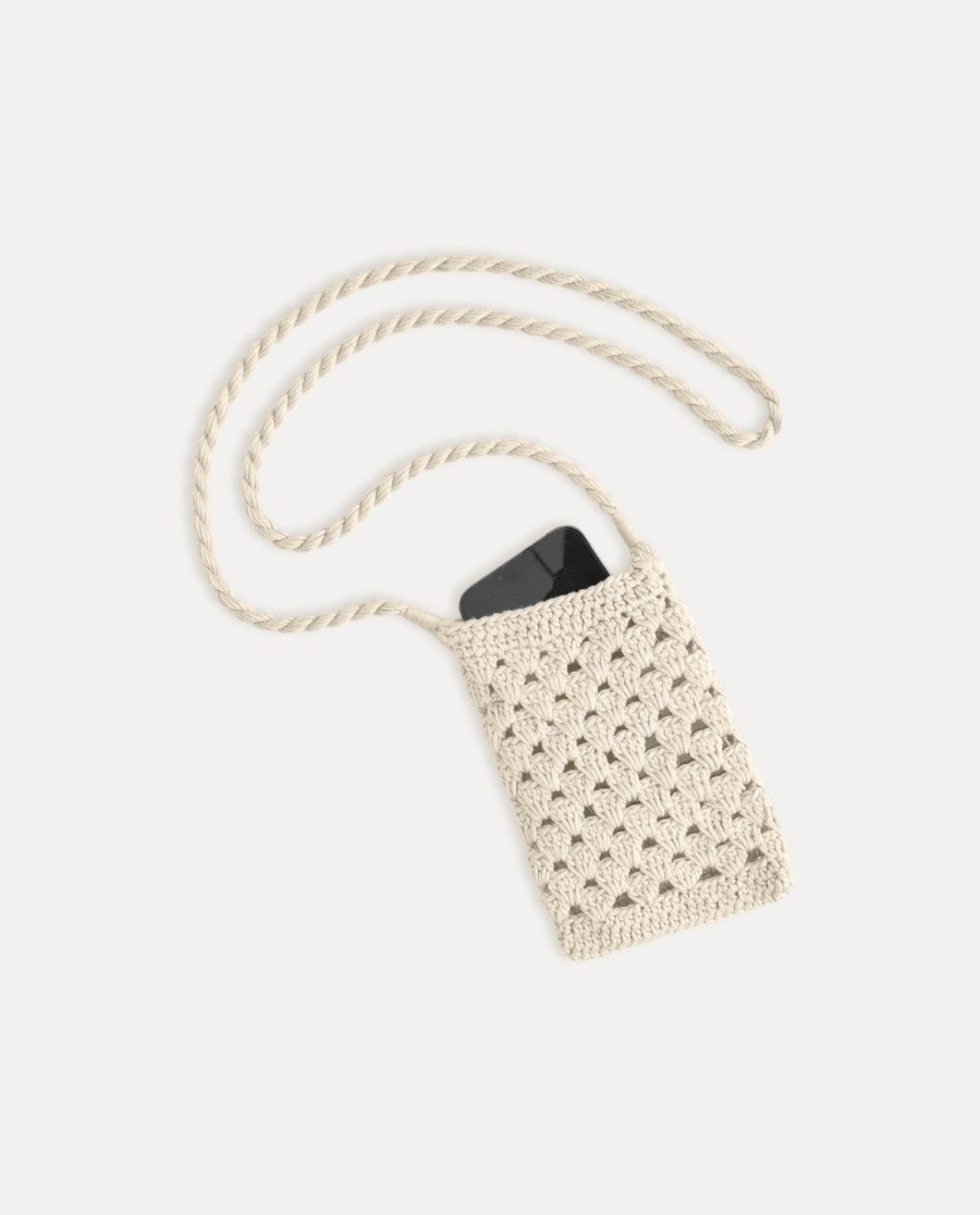 YERSE Crochet Mobile Pouch Natural Hot