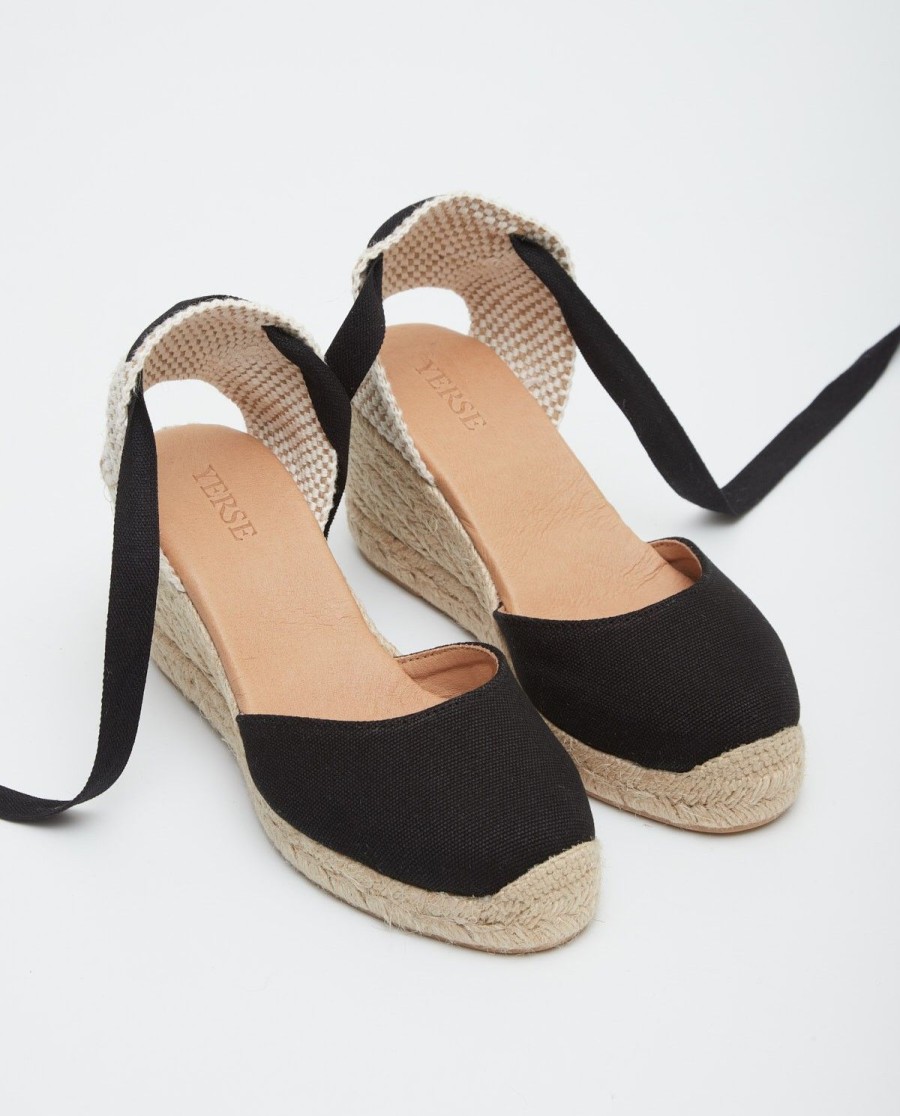 YERSE Esparto Wedge Negro Best