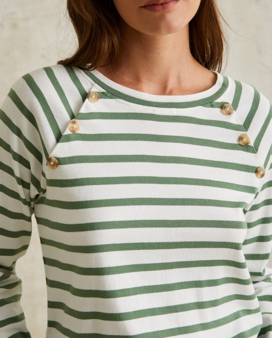 YERSE Sailor Stripes T-Shirt Green Online